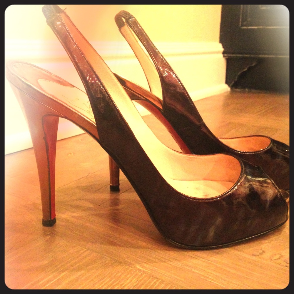 Louboutin patent leather shoes
